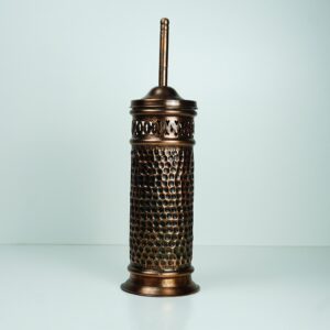 Toilet Brush Brass Patina Engraved . Black Antiaque Brass Toilet Brush