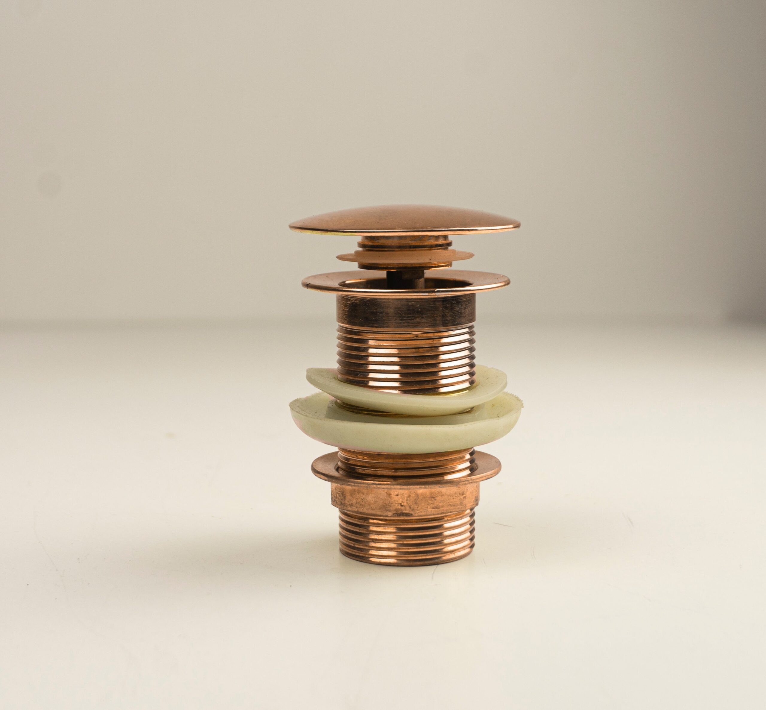 Copper Drain Pop Up Sink ,Push Up Button ,Pop up Copper Bathroom and Kitchen Sink Drain ,Freestanding Bathtub Drain Stopper