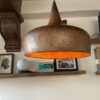 Aged Copper Farmhouse Pendant Light , Vintage copper ceiling light , Rustic Lighting Home and Restaurant