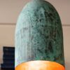 Oxidized Copper Ceiling Light ,Small Copper Farmhouse Pendant Light