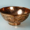 Artisanal copper Vessel Sink , Engraved Handmade Copper Sink Bathroom