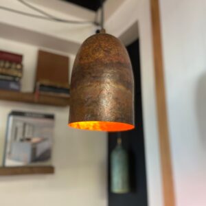 Antique Copper Farmhouse Pendant Light ,Rustic Copper Kitchen Island Lighting