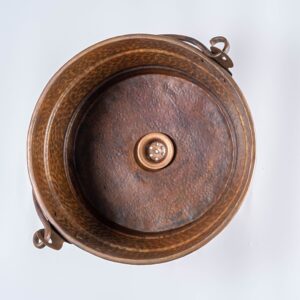 Copper Bucket Vessel Sink , Vessel Hammered Copper Sink