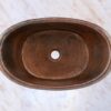 Hammered Copper Bathroom Sink , Rustic Bath Tub Vessel Sink