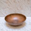 Round Copper Vessel Bathroom Sink , Vessel Hammered Copper Sink