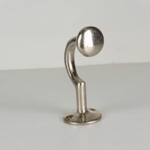Set of 3 Wall Mount Decorative Coat Hooks In Chrome Finish