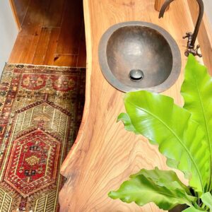 Oil Rubbed Bronze Bathroom Sink , Oval Vintage Handcrafted Drop in Sink 