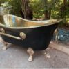 Brass Bathtub Black Exterior, Brass Bathtub Clawfoot
