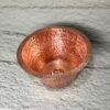 Copper Round Bar Sink, Hammered Copper Round Drum Bar Sink Including Drain