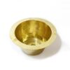 Unlacquered Brass Round Bar Sink, Hammered Brass Round Drum Bar Sink Including Drain