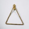 Solid Brass Wall Mounted Triangular Hand Towel Holder For Bathroom