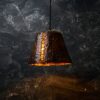 Rustic Copper Pendant Light, Handcrafted Copper Farmhouse Lighting.  Vintage Ceiling Light Perfect for Kitchen or Bathroom.