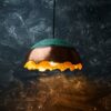 Oxidized Copper Pendant Light - Handcrafted Copper Island Kitchen Lighting - Copper light fixture