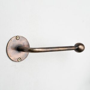Antique Brass Paper Towel Holder , Wall Mounted Vintage Toilet Roll Holder