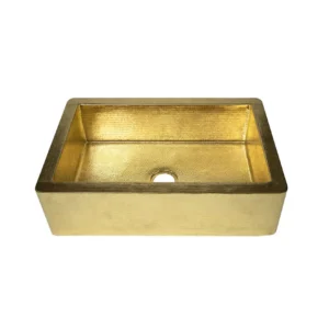 Brass Single Basin Farmhouse Kitchen sink-Lira