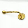 Hammered Brass Toilet Paper or Towel Holder, Wall Mounted