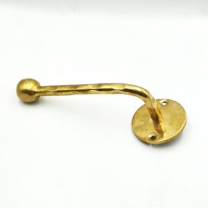 Hammered Brass Toilet Paper or Towel Holder, Wall Mounted