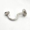 Handcrafted Brass Wall Hook, Polished Nickel Finish, Bathroom Coat Hook
