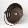 Green and White Patina Copper Bathroom Sink – Handcrafted Solid Copper Vessel Basin for Vanity