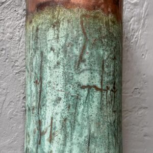 Green Patina Copper Wall Sconce, Copper Hanging Scones Hallway
