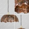 Rustic Handmade Copper Pendant Lamp – Vintage Dome Ceiling Light for Farmhouse Kitchen Decor