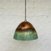 Green Patina Copper Pendant Light – Handmade Ceiling Lamp Kitchen Island Light Fixture