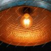 Blue Patina Ceiling Lamp Kitchen Island ,Oxidized Copper Dome Pendant Light Dining Room