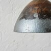 Oxidized Copper Dome Pendant Light – Rustic Industrial Ceiling Lamp for Kitchen Island ,Dining Room