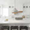 White Patina Copper Dome Pendant Light – Rustic Ceiling Fixture Farmhouse Lighting