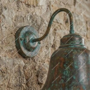 Verdigris Copper Outdoor Sconce – Patina Wall Light Rustic Farmhouse , Green Patina Lighting