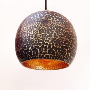 Green Patina Copper Pendant Light , Aged Copper Island Kitchen Lighting
